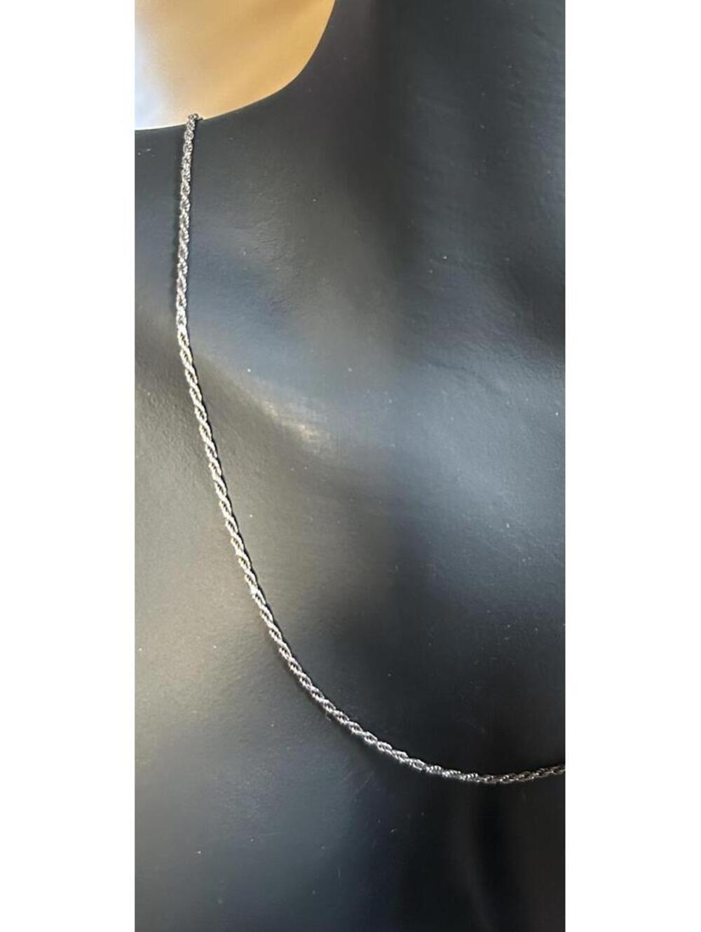 Sterling Silver Rope Chain - Picture 2 of 2